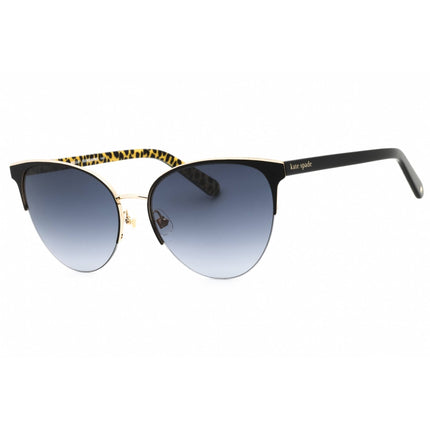 Kate Spade Women's Sunglasses - Black Metal Cat Eye Half Rim Frame | IZARA/G/S 0807 9O ,