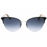 Kate Spade Women's Sunglasses - Black Metal Cat Eye Half Rim Frame | IZARA/G/S 0807 9O ,