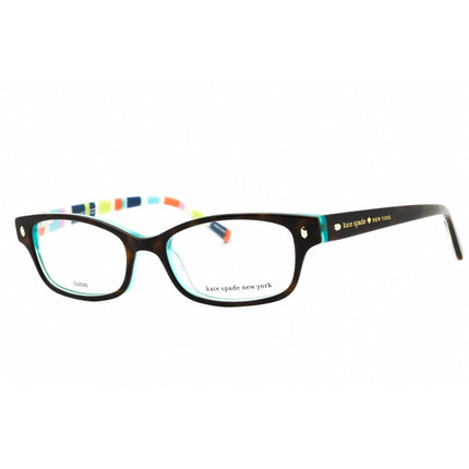 Kate Spade Women's Eyeglasses - Tortoise Aqua Striped Cat Eye | Lucyann Us 0X77 00 ,