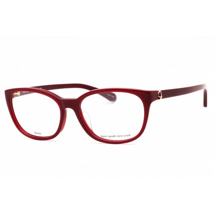 Kate Spade Women's Eyeglasses - Burgundy Gold Plastic Oval Frame | TRULEE/F 06K3 00 ,