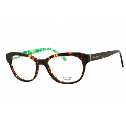 Kate Spade Women's Eyeglasses - Havana Plastic Oval Full Rim Frame | ZELDA 0086 00 ,