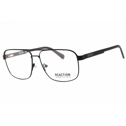 Kenneth Cole Reaction Men's Eyeglasses - Matte Black Metal Aviator Frame | KC0891 002 ,