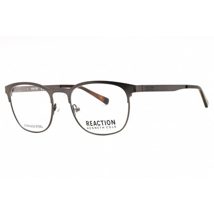Kenneth Cole Reaction Men's Eyeglasses - Matte Gunmetal Metal oval Frame | KC0895 009 ,