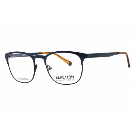 Kenneth Cole Reaction Men's Eyeglasses - Matte Blue Metal oval Full Rim | KC0895 091 ,