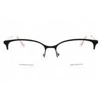 Liz Claiborne Women's Eyeglasses - Matte Black Metal Cat Eye Half Rim | L 677 0003 00 ,