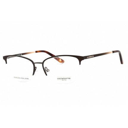 Liz Claiborne Women's Eyeglasses - Matte Brown Metal Oval Shape Frame | L466 0YZ4 00 ,