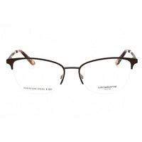 Liz Claiborne Women's Eyeglasses - Matte Brown Metal Oval Shape Frame | L466 0YZ4 00 ,