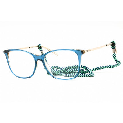M Missoni Women's Eyeglasses - Blue Beige Plastic Square Full Rim | MMI 0015 0YRQ 00 ,