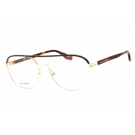 Marc Jacobs Men's Eyeglasses - Gold Havana Metal Aviator Full Rim | MARC 571 006J 00 ,