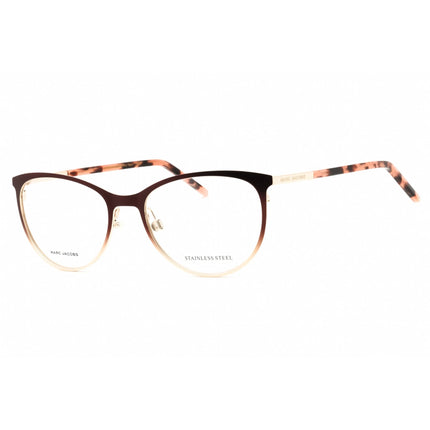 Marc Jacobs Women's Eyeglasses - Matte Brown Gold Metal Cat Eye | MARC 708 0UFM 00 ,