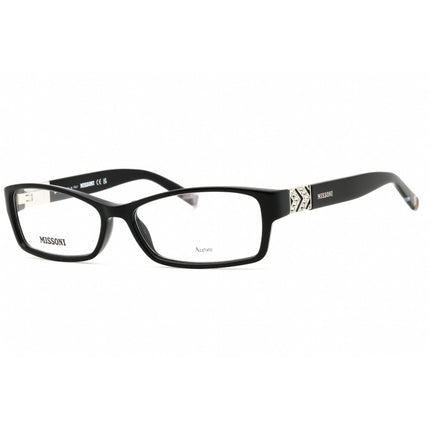 Missoni Women's Eyeglasses - Black Plastic Rectangular Full Rim | MIS 0162 0807 00 ,