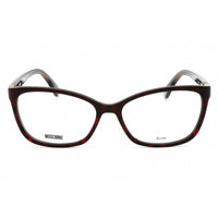 Moschino Women's Eyeglasses - Red Animal Acetate Cat Eye Full Rim | MOS558 03VJ 00 ,
