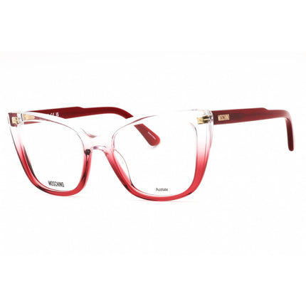 Moschino Women's Eyeglasses - Crystal Red Plastic Cat Eye Full Rim | MOS603 06XQ 00 ,