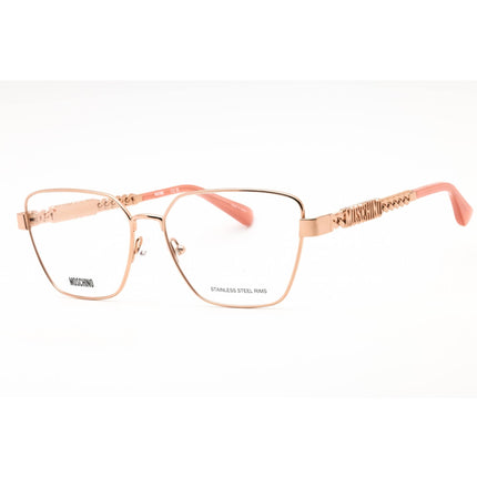 Moschino Women's Eyeglasses - Rose Gold Metal Cat Eye Full Rim Frame | MOS620 0DDB 00 ,