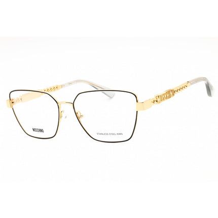 Moschino Women's Eyeglasses - Black Gold Metal Cat Eye Full Rim Frame | MOS620 02M2 00 ,