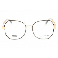 Moschino Women's Eyeglasses - Black Gold Geometric Full Rim Frame | MOS621 02M2 00 ,