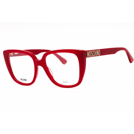 Moschino Women's Eyeglasses - Red Plastic Square Shape Full Rim Frame | MOS622 0C9A 00 ,