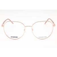 Moschino Love Women's Eyeglasses - Gold Copper Metal Geometric Frame | MOL560 0DDB 00 ,