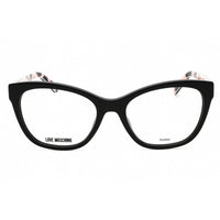 Moschino Love Women's Eyeglasses - Pink Black Pattern Plastic Cat Eye | MOL598 0S3S 00 ,