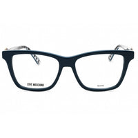 Moschino Love Women's Eyeglasses - Blue Plastic Rectangular Full Rim | MOL610 0PJP 00 ,