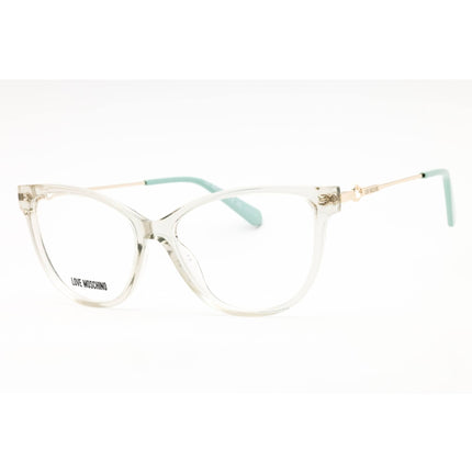 Moschino Love Women's Eyeglasses - Transparent Green Full Rim | MOL619/TN 01ED 00 ,