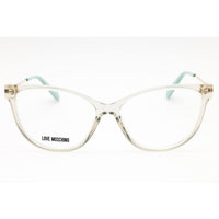 Moschino Love Women's Eyeglasses - Transparent Green Full Rim | MOL619/TN 01ED 00 ,