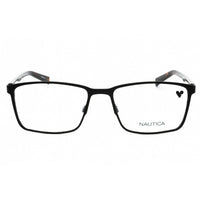 Nautica Men's Eyeglasses - Matte Black Metal Rectangular Full Rim Frame | N7323 005 ,