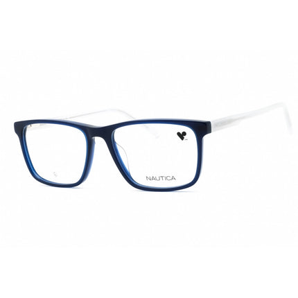 Nautica Men's Eyeglasses - Navy Acetate Rectangular Shape Full Rim Frame | N8178 420 ,