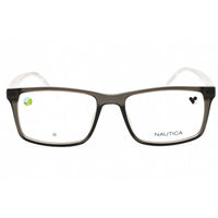 Nautica Men's Eyeglasses - Grey Crystal Rectangular Shape Full Rim Frame | N8182 015 ,