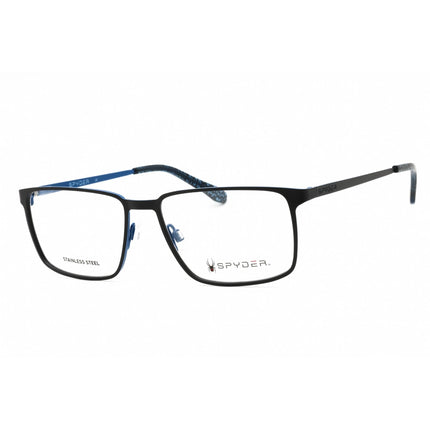 Spyder Men's Eyeglasses - Black Diamond Metal Rectangular Full Rim Frame | SP4001 001 ,
