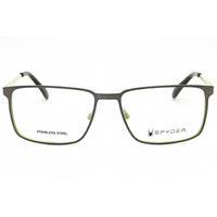 Spyder Men's Eyeglasses - Graphite Metal Rectangular Full Rim 54mm Frame | SP4001 070 ,