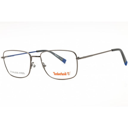 Timberland Men's Eyeglasses - Shiny Dark Nickeltin Metal Rectangular | TB1844 006 ,
