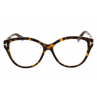 Tom Ford Women's Eyeglasses - Havana/Other Acetate Cat Eye Full Rim | FT5954-B 056 ,
