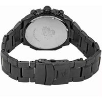 Orient Men's Watch - Enterprise Chronograph Black Dial Steel Bracelet | FTV00006B ,