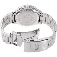 Orient Men's Watch - Mako Chronograph Black Dial Silver Steel Bracelet | RA-TX0202B ,