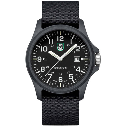 Luminox Men's Watch - G Quartz Black Dial Nylon Strap Date | X2.2401.NB ,
