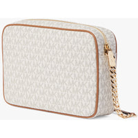 Michael Kors Women's Crossbody Bag - Jet Set Canvas, Vanilla | 35F8GTTC3B-150 ,