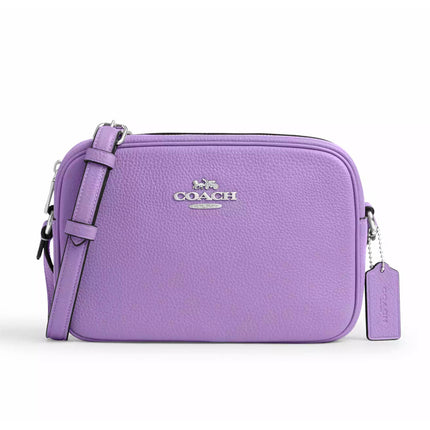 Coach Women's Camera Bag - Jamie Iris Pebble Leather with Zip Closure | CR110-SVII ,