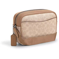 Coach Women's Camera Bag - Jamie Sand and Taupe Signature Coated Canvas | CZ186-SVPWH ,