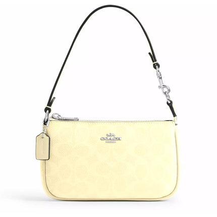 Coach Women's Mini Shoulder Bag - Nolita 19 Signature Canvas with Zip Closure | CW426-SVMN0 ,