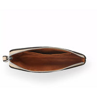 Coach Women's Wristlet - Ivory Multi Refined Pebble Leather with Stripe | CAQ77-SVIO ,
