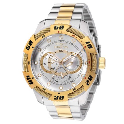Invicta Men's Watch - Speedway Silver and Gold Dial Two Tone Bracelet Quartz | 45751 ,