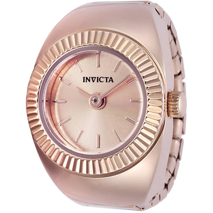 Invicta Women's Ring Watch - Mini Angel Quartz Rose Gold Tone Dial Bracelet | 48948 ,
