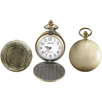Invicta Men's Pocket Watch - Vintage Monarch Chrono Bronze Case White Dial | 49005 ,