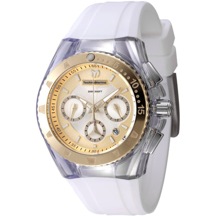 Technomarine Women's Watch - Cruise Chronograph Gold Tone Dial Strap | TM-116002 ,