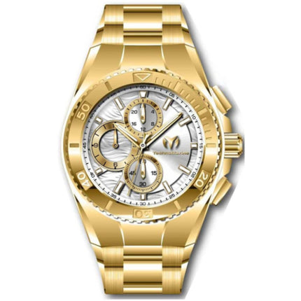 Technomarine Men's Watch - Manta Silver Tone Dial Yellow Gold Bracelet | TM-224022 ,