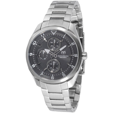 Technomarine Women's Watch - Ocean Quantum Black Dial Silver Bracelet | TM-318107 ,