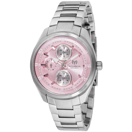 Technomarine Women's Watch - Ocean Quantum Quartz Pink and Silver Dial | TM-318108 ,