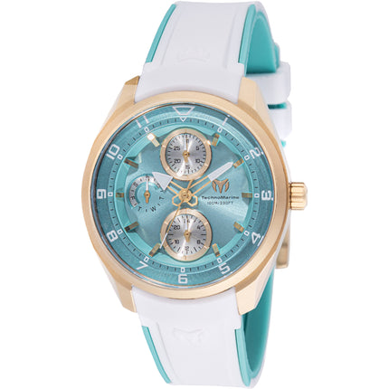 Technomarine Women's Watch - Ocean Quantum Quartz Blue and White Strap | TM-318112 ,