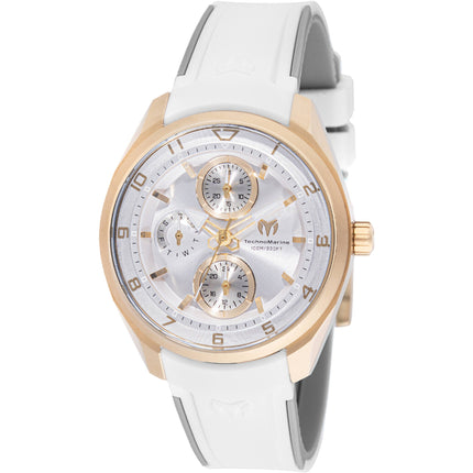 Technomarine Women's Watch - Ocean Quantum Quartz White and Grey Strap | TM-318113 ,